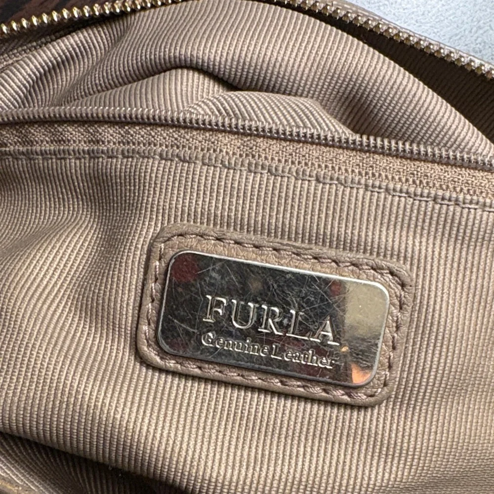 Furla Taupe Leather Hobo Bag - Picture 6 of 13